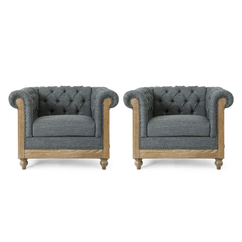 Fauteuils en tissu Voll (ensemble de 2) par Christopher Knight Home