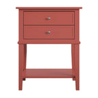 Table d'appoint avec 2 tiroirs Avenue Greene Bantum