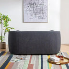 KINWELL Causeuse 2 places en tissu bouclé avec oreillers