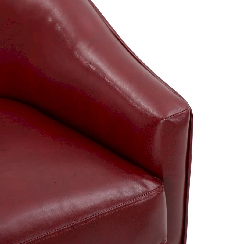Causeuse en similicuir Justine par Christopher Knight Home