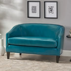 Causeuse en similicuir Justine par Christopher Knight Home