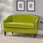 Causeuse en similicuir Justine par Christopher Knight Home