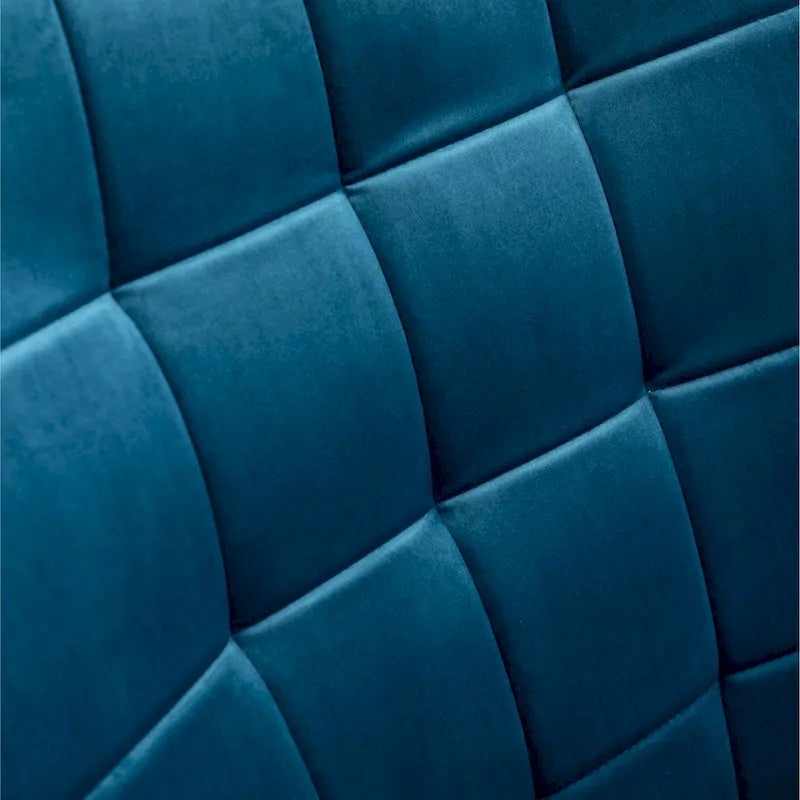 Fauteuil d'appoint capitonné en velours doux avec pouf Carson Carrington Aasen