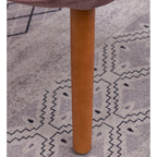Fauteuil d'appoint capitonné en velours doux avec pouf Carson Carrington Aasen