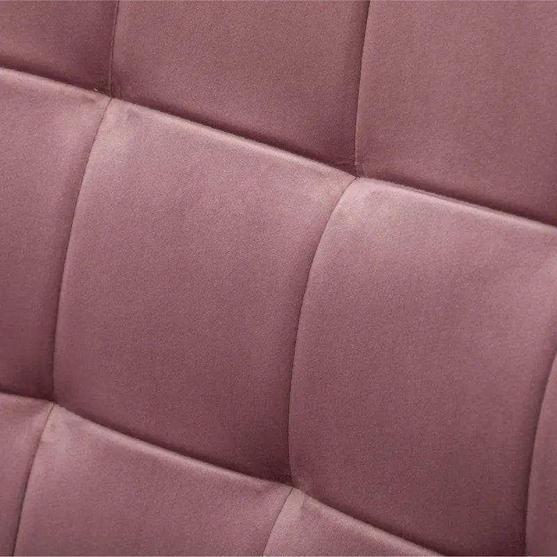 Fauteuil d'appoint capitonné en velours doux avec pouf Carson Carrington Aasen
