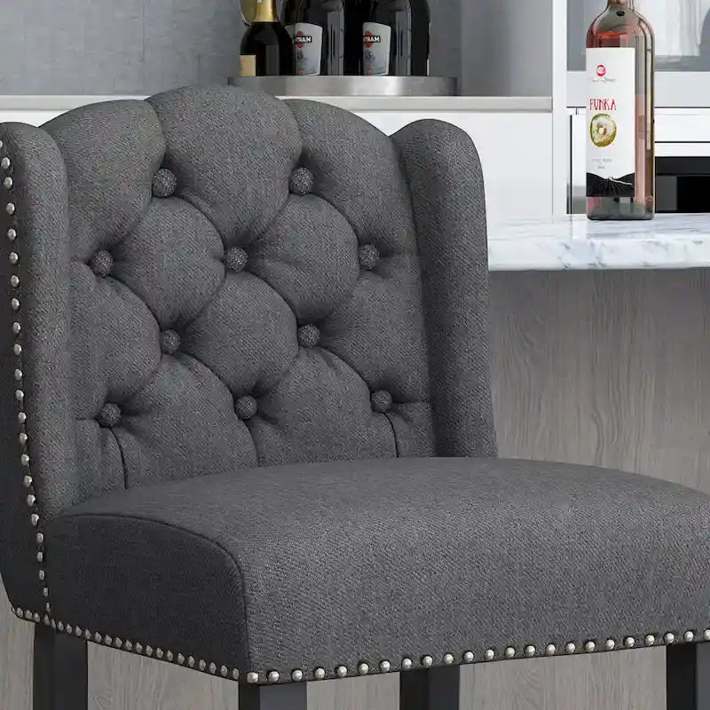Tabourets de bar rétro Foxwood Wingback (ensemble de 2) par Christopher Knight Home
