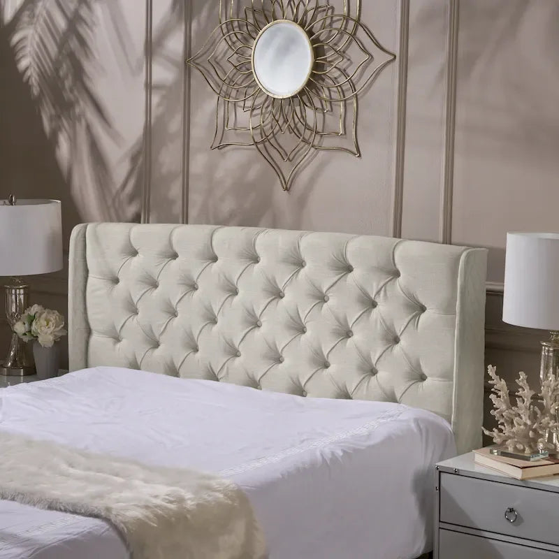 Tête de lit capitonnée Christopher Knight Home Perryman Queen Wingback Design luxueux