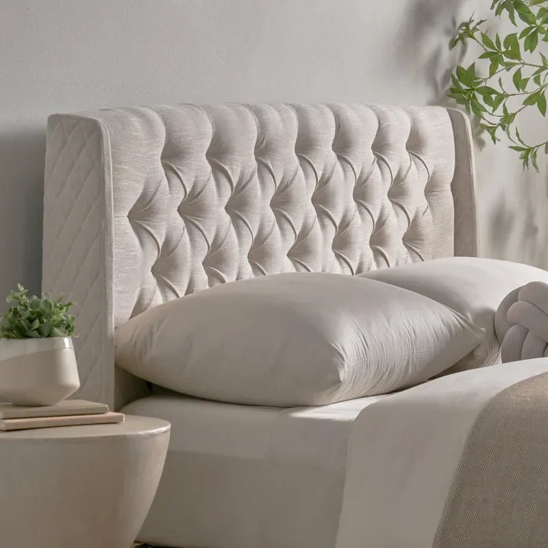 Tête de lit capitonnée Christopher Knight Home Perryman Queen Wingback Design luxueux