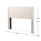 Tête de lit capitonnée Christopher Knight Home Perryman Queen Wingback Design luxueux