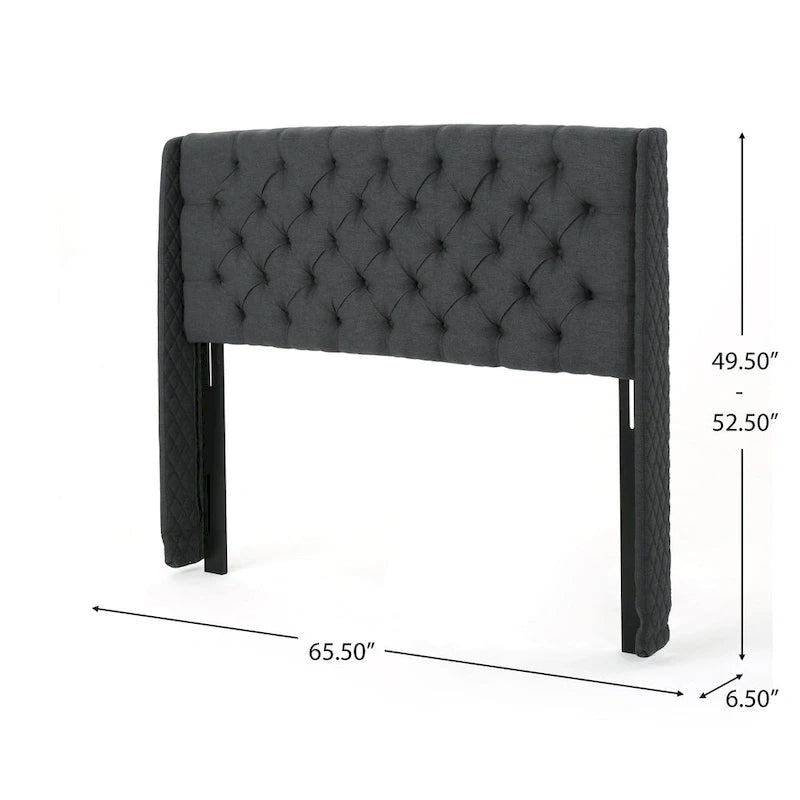 Tête de lit capitonnée Christopher Knight Home Perryman Queen Wingback Design luxueux