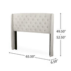 Tête de lit capitonnée Christopher Knight Home Perryman Queen Wingback Design luxueux