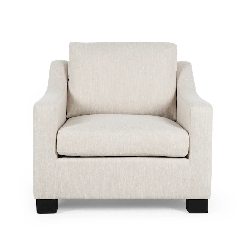 Fauteuil de club rembourré contemporain Halevy par Christopher Knight Home