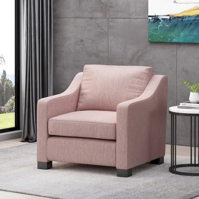 Fauteuil de club rembourré contemporain Halevy par Christopher Knight Home