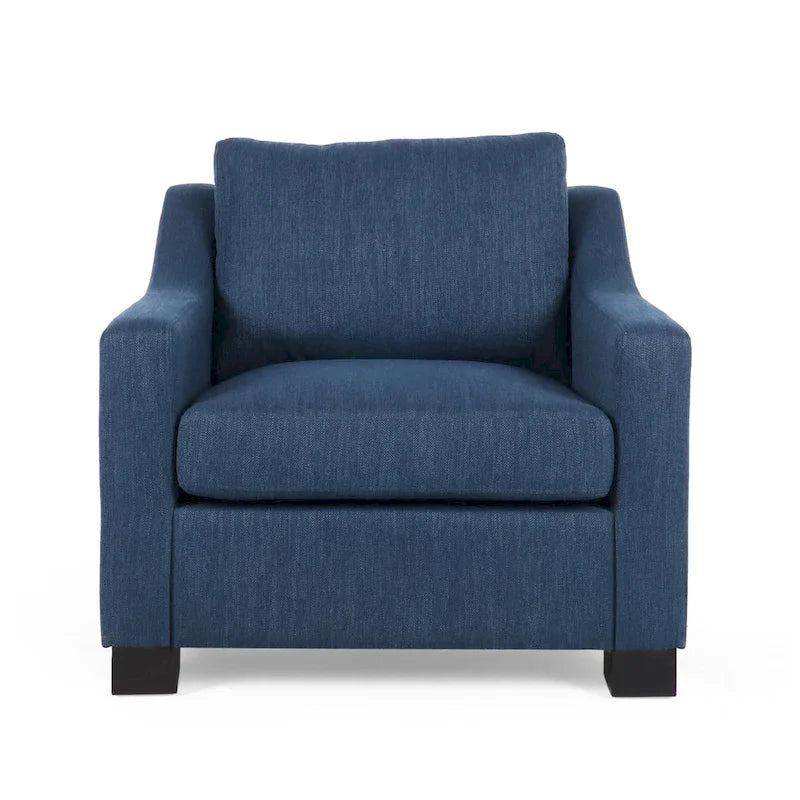 Fauteuil de club rembourré contemporain Halevy par Christopher Knight Home