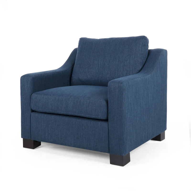Fauteuil de club rembourré contemporain Halevy par Christopher Knight Home