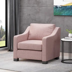 Fauteuil de club rembourré contemporain Halevy par Christopher Knight Home
