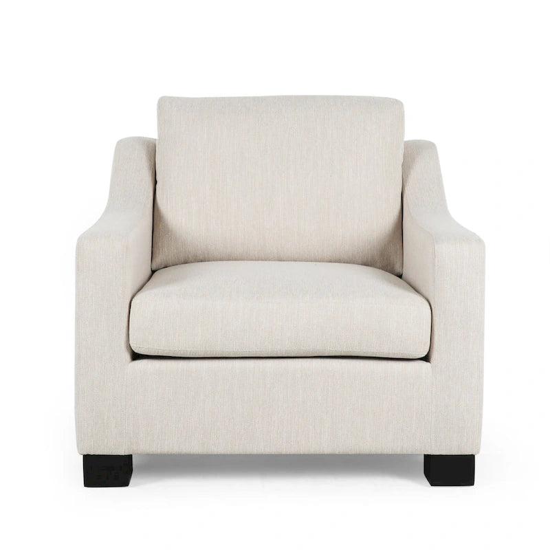 Fauteuil de club rembourré contemporain Halevy par Christopher Knight Home