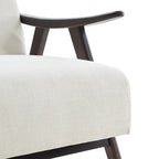 Fauteuil et ottoman HUIMO Mid-century, ensemble de fauteuils rembourrés pour le salon ou la chambre à coucher