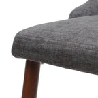 Chaise de salle à manger en tissu Sabina Mid-Century (Lot de 2) par Christopher Knight Home