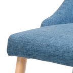 Chaise de salle à manger en tissu Sabina Mid-Century (Lot de 2) par Christopher Knight Home