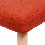 Chaise de salle à manger en tissu Sabina Mid-Century (Lot de 2) par Christopher Knight Home