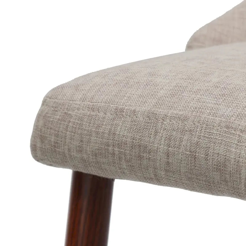 Chaise de salle à manger en tissu Sabina Mid-Century (Lot de 2) par Christopher Knight Home