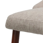 Chaise de salle à manger en tissu Sabina Mid-Century (Lot de 2) par Christopher Knight Home