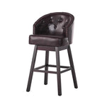 Tabourets de bar pivotants capitonnés contemporains Ogden avec garniture cloutée (Lot de 2) par Christopher Knight Home