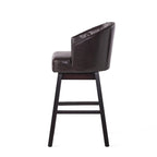 Tabourets de bar pivotants capitonnés contemporains Ogden avec garniture cloutée (Lot de 2) par Christopher Knight Home