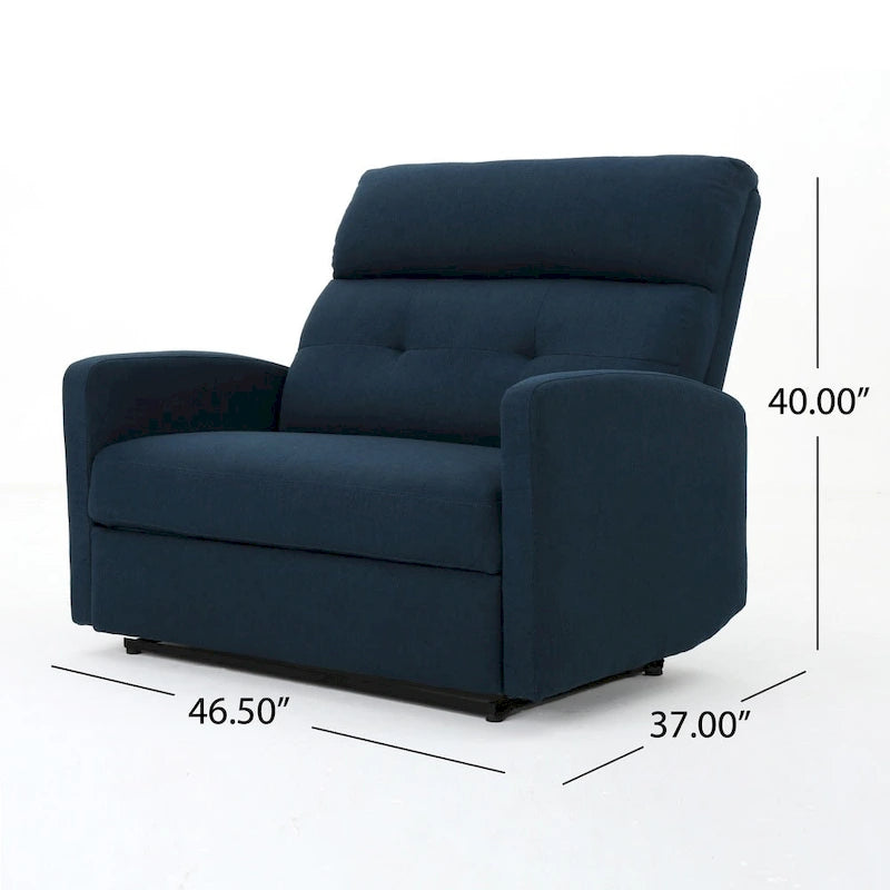 Fauteuil inclinable 2 places Halima Fabric de Christopher Knight Home
