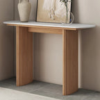 Console en marbre avec base cannelée