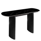 Console en marbre avec base cannelée