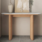 Console en marbre avec base cannelée