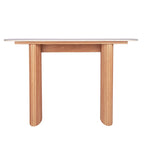 Console en marbre avec base cannelée
