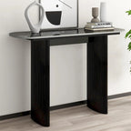 Console en marbre avec base cannelée