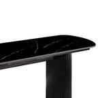 Console en marbre avec base cannelée