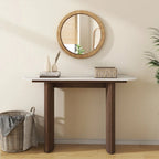Console en marbre avec base cannelée