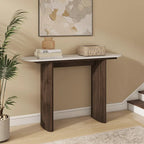 Console en marbre avec base cannelée