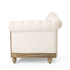 Canapé d'angle capitonné 7 places Castalia Chesterfield de Christopher Knight Home - 114,00 L x 70,00 l x 31,50 H