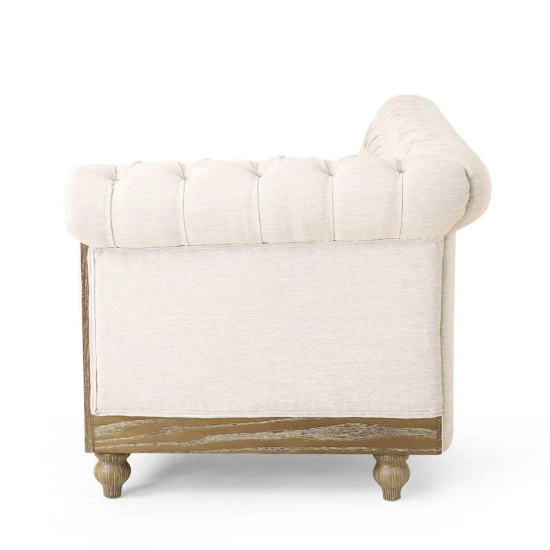 Canapé d'angle capitonné 7 places Castalia Chesterfield de Christopher Knight Home - 114,00 L x 70,00 l x 31,50 H