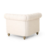 Canapé d'angle capitonné 7 places Castalia Chesterfield de Christopher Knight Home - 114,00 L x 70,00 l x 31,50 H