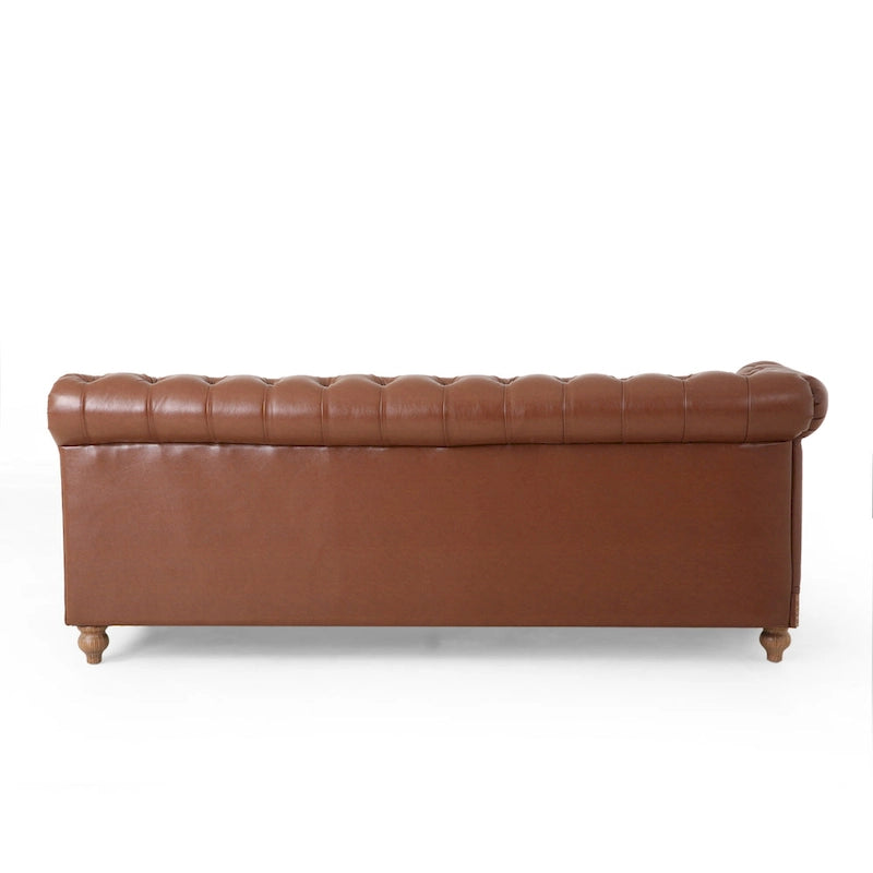 Canapé d'angle capitonné 7 places Castalia Chesterfield de Christopher Knight Home - 114,00 L x 70,00 l x 31,50 H