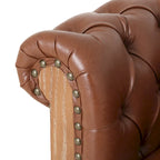 Canapé d'angle capitonné 7 places Castalia Chesterfield de Christopher Knight Home - 114,00 L x 70,00 l x 31,50 H