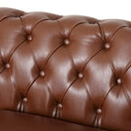 Canapé d'angle capitonné 7 places Castalia Chesterfield de Christopher Knight Home - 114,00 L x 70,00 l x 31,50 H