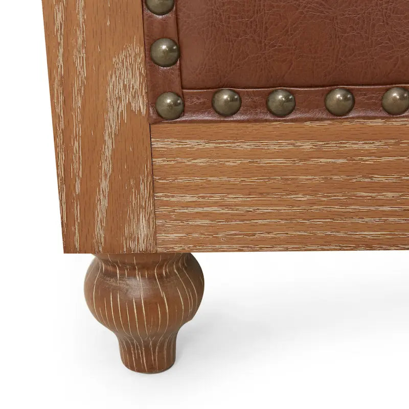 Canapé d'angle capitonné 7 places Castalia Chesterfield de Christopher Knight Home - 114,00 L x 70,00 l x 31,50 H