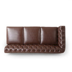 Canapé d'angle capitonné 7 places Castalia Chesterfield de Christopher Knight Home - 114,00 L x 70,00 l x 31,50 H
