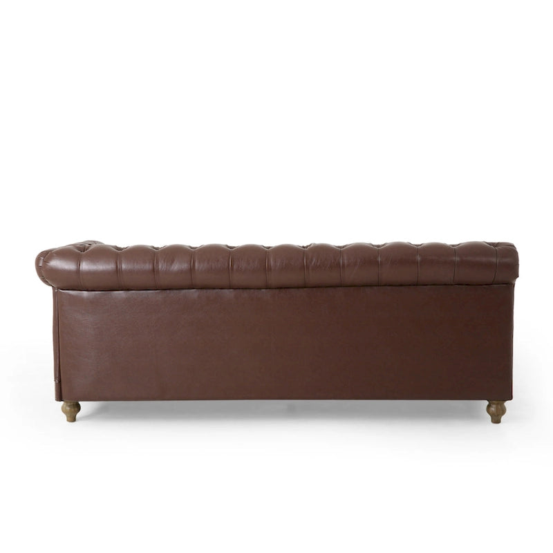 Canapé d'angle capitonné 7 places Castalia Chesterfield de Christopher Knight Home - 114,00 L x 70,00 l x 31,50 H