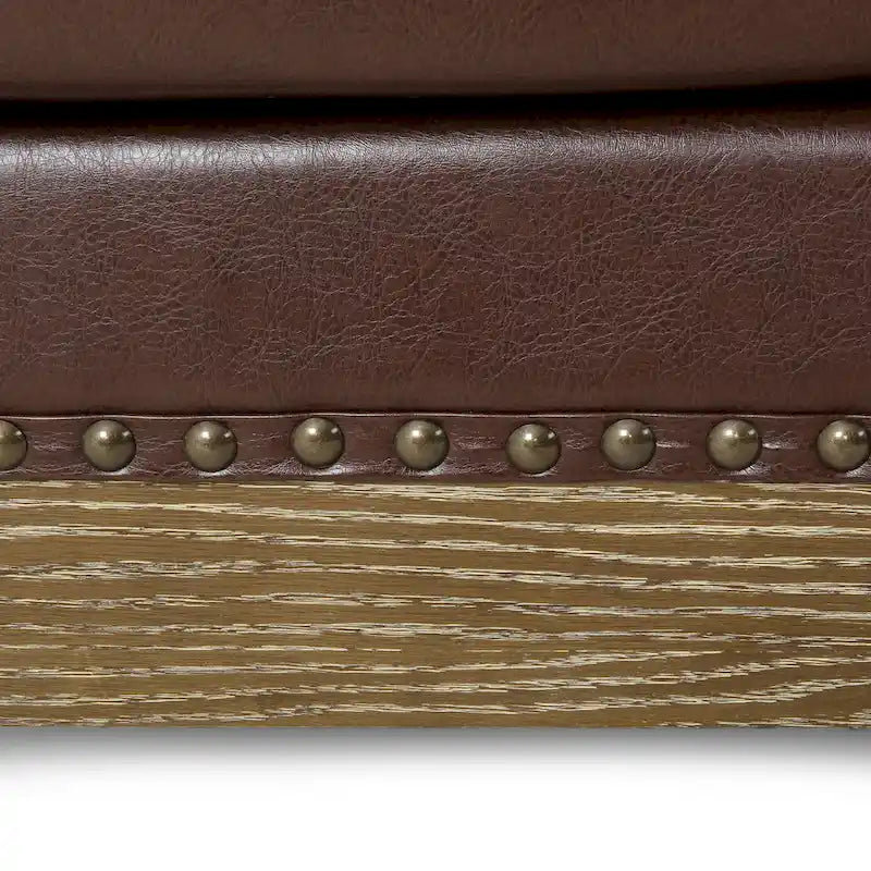 Canapé d'angle capitonné 7 places Castalia Chesterfield de Christopher Knight Home - 114,00 L x 70,00 l x 31,50 H