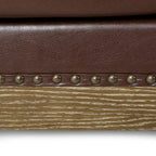 Canapé d'angle capitonné 7 places Castalia Chesterfield de Christopher Knight Home - 114,00 L x 70,00 l x 31,50 H