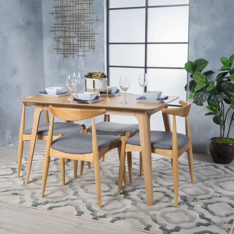 Ensemble de salle à manger 5 pièces Mid-century Francie par Christopher Knight Home